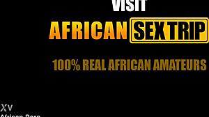 Petite African Babe's Pussy Smashed by Massive White Cock