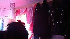 Sucking deep load from canadian slut in intense blowjob