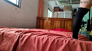 i was about to fuck my stepbrother when his wife interrupted our homemade scene