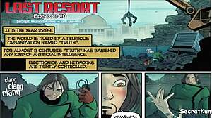 Last Resort Unveils Robot Sex Dolls. Hentai Threesome with Machine Toys and Big Cock Action!