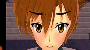 Emotional Journey in HG Devil Academy DXD Anime Porn Parody with Intense Blowjob Scenes