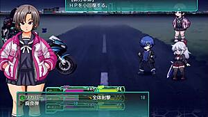 hentai schoolgirl police action in japanese game play