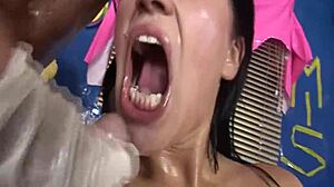 teens scream through first extreme anal lesson with deep pounding!
