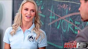 omg me n my hottie friend takin turns with our teacher, blowin him good!