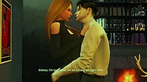 Dinner date turns naughty in 3D hentai preview