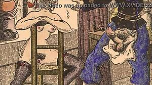 Vintage erotic sketches bring old-school charm to life