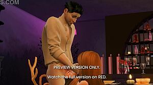 Dinner date turns naughty in 3D hentai preview