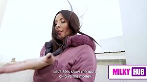 Penetrating her big ass and huge tits passionately