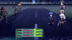 hentai schoolgirl police action in japanese game play