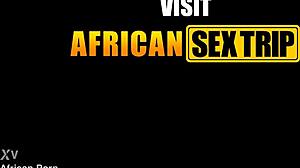 Petite African Babe's Pussy Smashed by Massive White Cock