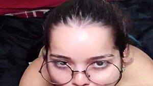 Couple Brunette Babe Gives Blowjob Leading To Creampie And Facial