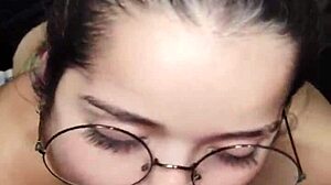 Couple Brunette Babe Gives Blowjob Leading To Creampie And Facial