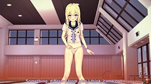 i fucked a petite blonde at the pool in koikatsu