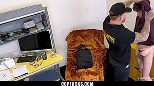 Brat Boy Punished By Gay Mall Officer!