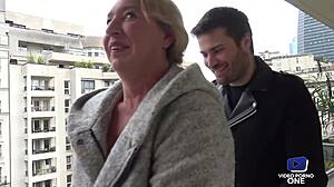 50-year-old french secretary cougar in lingerie, so naughty