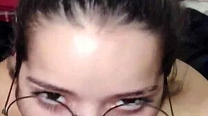 Couple Brunette Babe Gives Blowjob Leading To Creampie And Facial