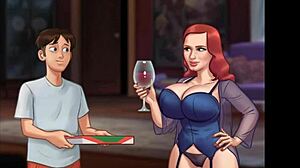 Did stepmom ride the pizza guy?