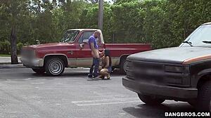 Latina Sucking Dick In Parking Lot