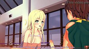 i fucked a petite blonde at the pool in koikatsu