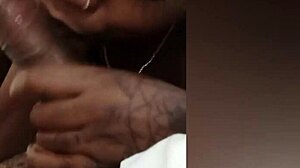 Sexy Ebony Princess Sucks Dick on Life Support in Backroom Scene