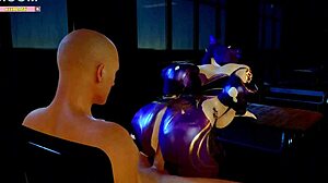 Zi Yan Rides Huge Cock in 3D Animation