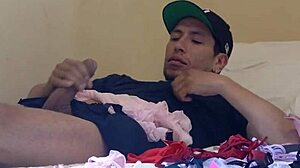 perverted friend jerks off smelling innocent peruvian's thongs