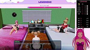 vtuber lewdneko dives into harem hotel part 27 with big tit femdom fun