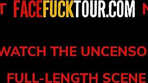 Face Fuck Tour - Zlata Shine Devours Monster Cock