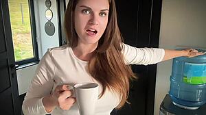 Huge Stepmother's Boner Caught by Stepson in Office Roleplay Fetish