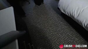 kiara cole relaxes with stepdad in this amateur scene, riding cowgirl style