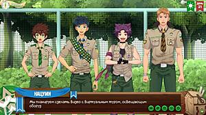 game friends camp episode 34 features permission from the scoutmaster with russian voiceover