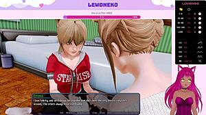 vtuber lewdneko dives into harem hotel part 27 with big tit femdom fun