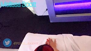 Latina Melissa Scott bent over for doggystyle with big ass.