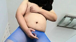 gay boy rocking silk stockings