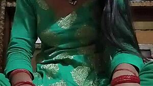 Indian bhabhi's boobs pressed and sucked hard by devar in homemade clip