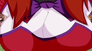 Circus baby with big boobs in anime style