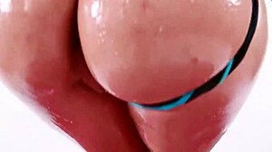 sophia grace blonde goddess explodes in oil with big ass