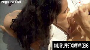 Smut Puppet showcases brunette blowjob queens in a sloppy deepthroat compilation.