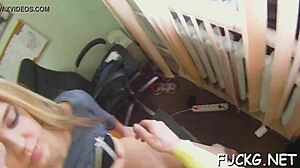 Riding Guy's Penis On Spycam!