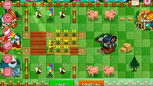 nutaku booty farm hentai game with redhead in ranch action