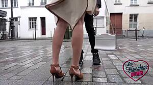 Kitana, stunning Russian brunette, seduces in lingerie for intense anal action