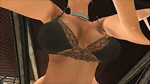 Cristina fucked by two mechanics in workshop!