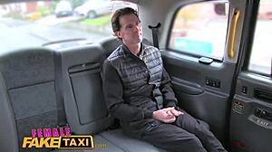 FemaleFakeTaxi Sexy Horny Tattooed Driver Enjoys A Sticky Facial Explosion!