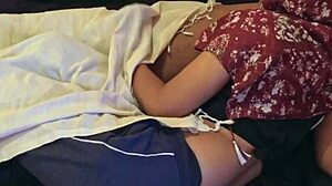 My horny Malaysian wife gets pounded hard in missionary on our homemade bedroom tape.