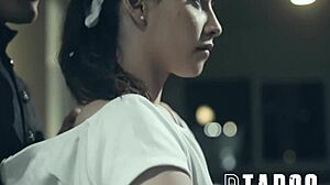 Aria lee models while getting blowjob and cumshot in future darkly