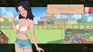 nutaku booty farm hentai game with redhead in ranch action