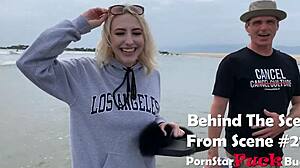 This 19yo teen blonde with big natural tits gets a creampie in her homemade scene 😍.