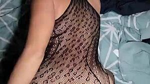 How does this petite morena have such a stunning backside?