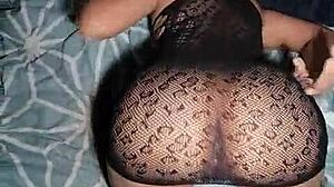 How does this petite morena have such a stunning backside?