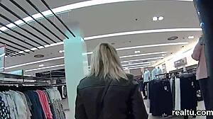 charming czech nympho tempted in mall, pounded hard in pov?